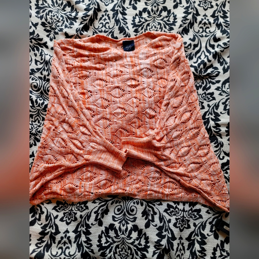 Daytrip poncho fit Slouchy Cropped Sweater